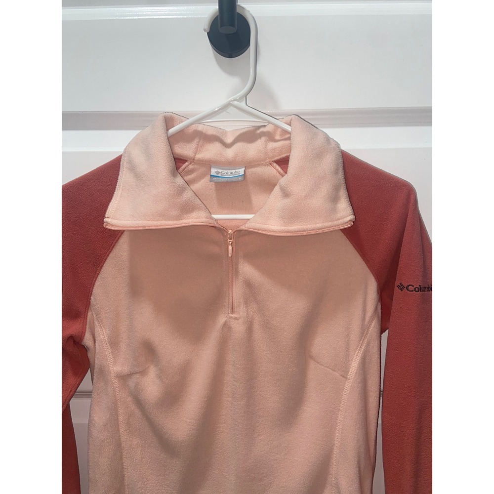 Columbia Women's Glacial IV Half Zip Fleece Pullover Pink Coral Small - Picture 3 of 6